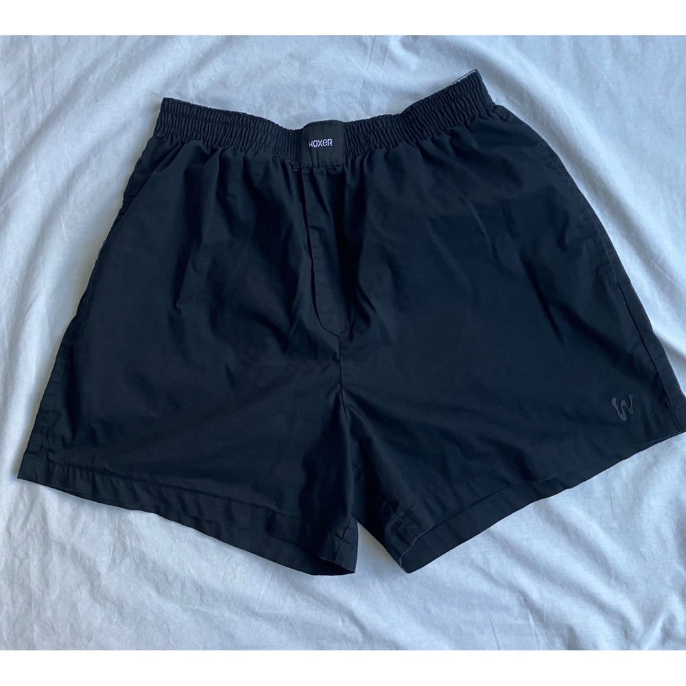 Woxer Womens Boxer Shorts Black Sleep Lounge Athletic Shorts Size Medium